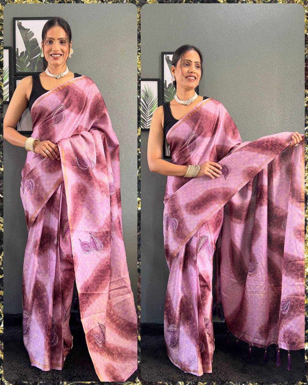 Ynf Khadi Cotton KESH554 PAN KHADI LINNEN Silk Sarees Wholesale Bhagalpuri Silk Sarees Khadi Silk Sarees Zari Border Silk Sarees Manufacturer- Kapda Export