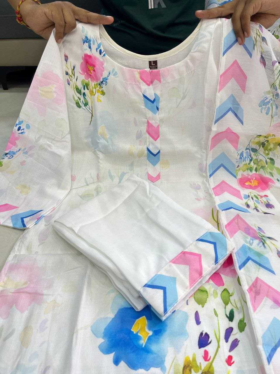 Ynf Linen KESH602 Rangeela Lilan Suits & Dresses Wholesale Printed Suits Cotton Suits White Salwar Suit Manufacturer- Kapda Export