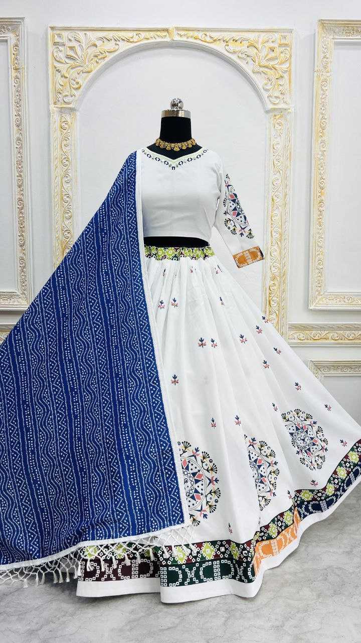 Ynf Muslin Cotton RIN207 1545 Lehengas Wholesale Printed Lehenga Mirror Work Lehenga Heavy Lehenga Manufacturer- Kapda Export