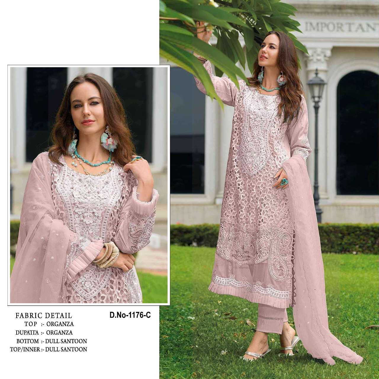 Ynf Organza RIN197 5011 Suits & Dresses Wholesale Party wear suits Bridal Suits Designer Suits Manufacturer- Kapda Export