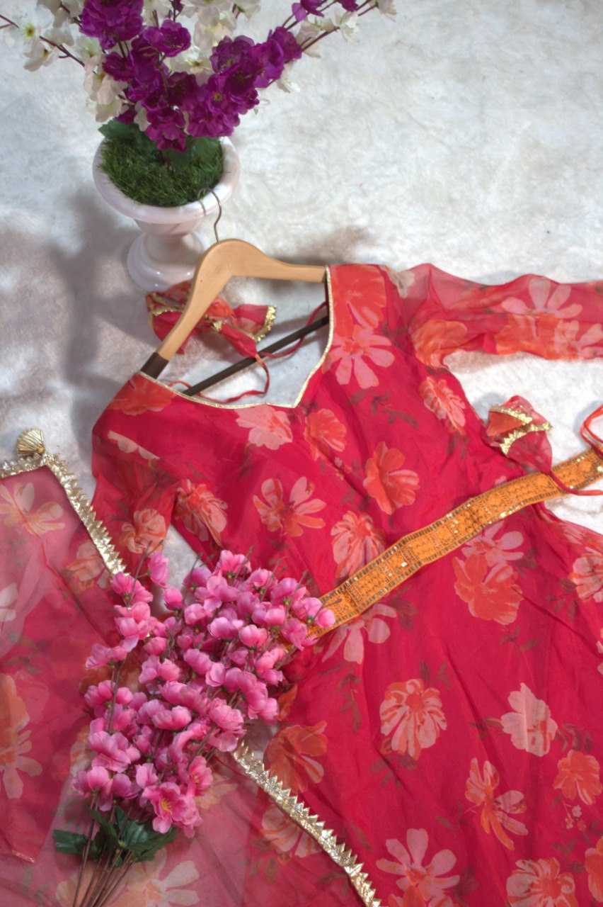 Ynf Organza RIN228 238 Gowns Wholesale Printed Gowns Anarkali Gown Floral Print Gowns Manufacturer- Kapda Export