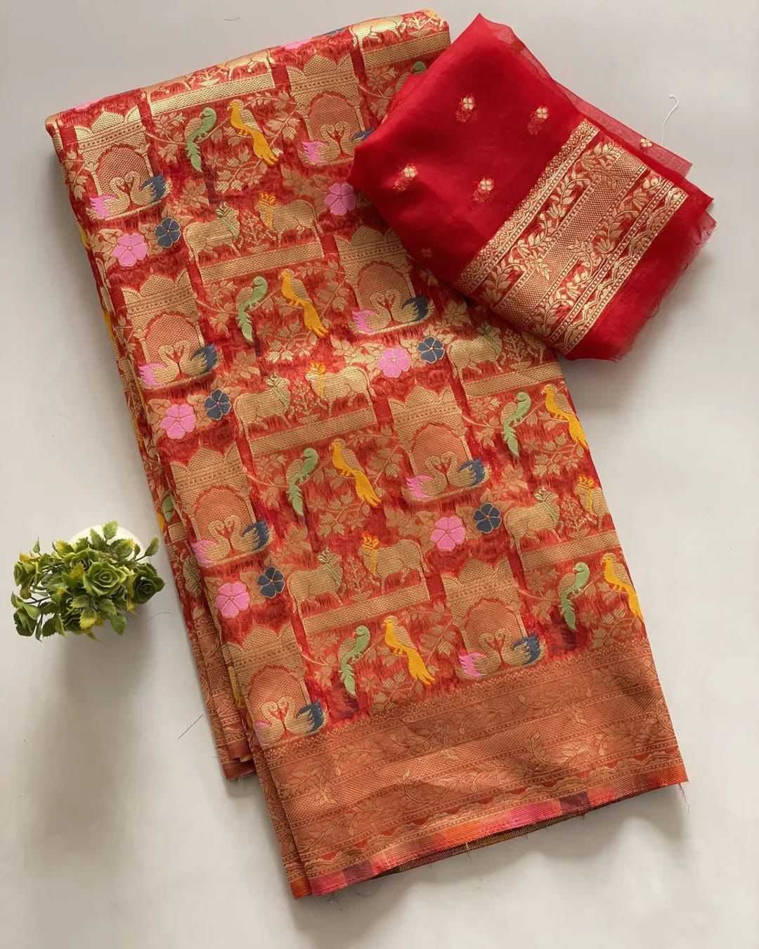 Ynf Organza Silk KESH484 Kora organza Silk Sarees Wholesale Kora Silk Sarees Fancy Silk Sarees Zari Border Silk Sarees Manufacturer- Kapda Export