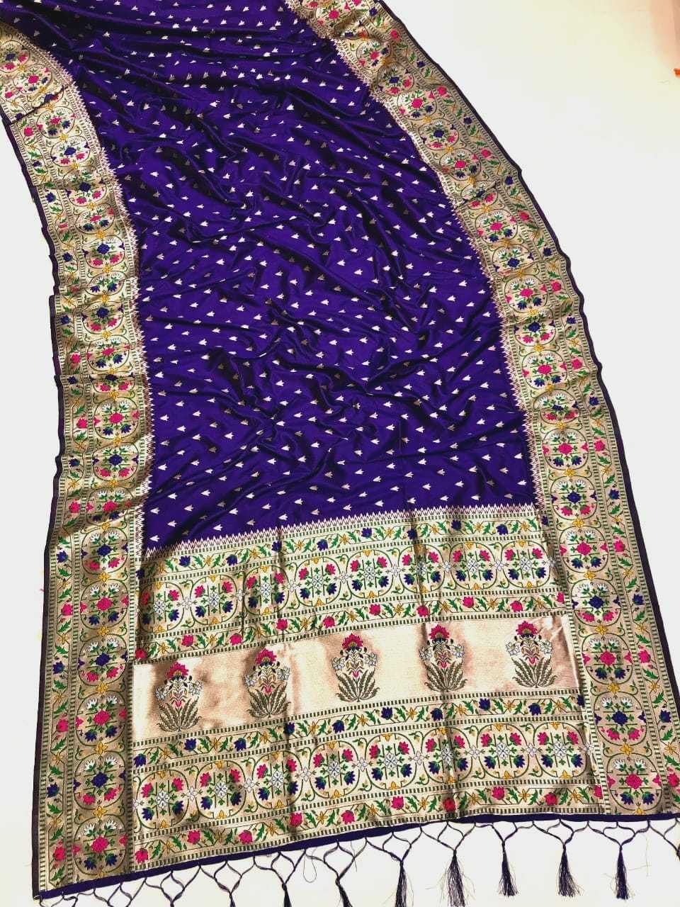 Ynf Paithani Silk KESH548 101 Silk Sarees Festive Collections Wholesale Paithani Sarees Zari Border Silk Sarees Kanchipuram Silk Sarees Manufacturer- Kapda Export