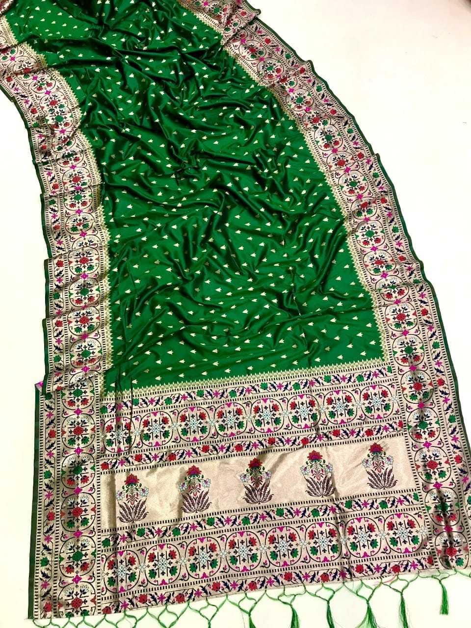 Ynf Paithani Silk KESH548 101 Silk Sarees Festive Collections Wholesale Paithani Sarees Zari Border Silk Sarees Kanchipuram Silk Sarees Manufacturer- Kapda Export