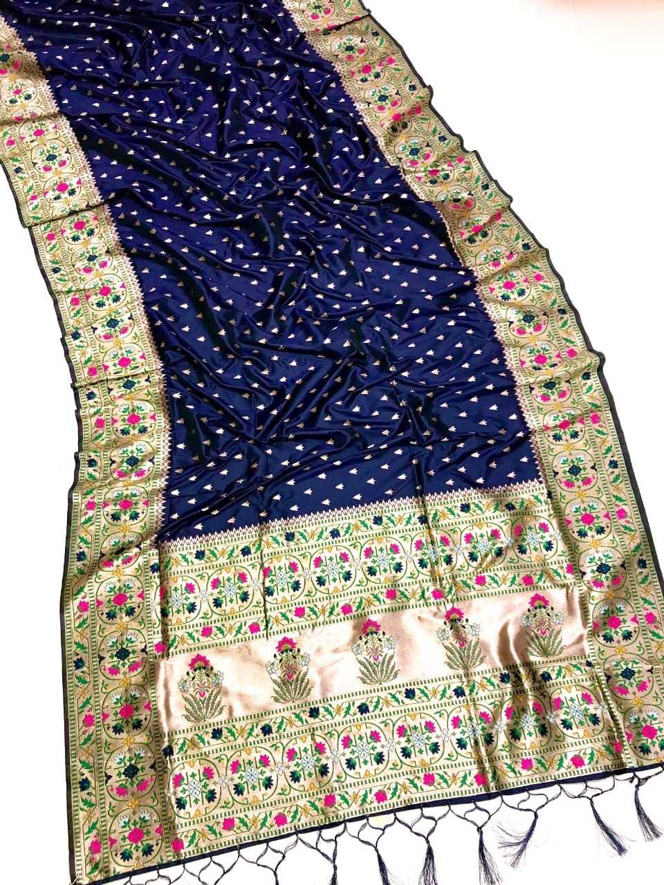 Ynf Paithani Silk KESH548 101 Silk Sarees Festive Collections Wholesale Paithani Sarees Zari Border Silk Sarees Kanchipuram Silk Sarees Manufacturer- Kapda Export