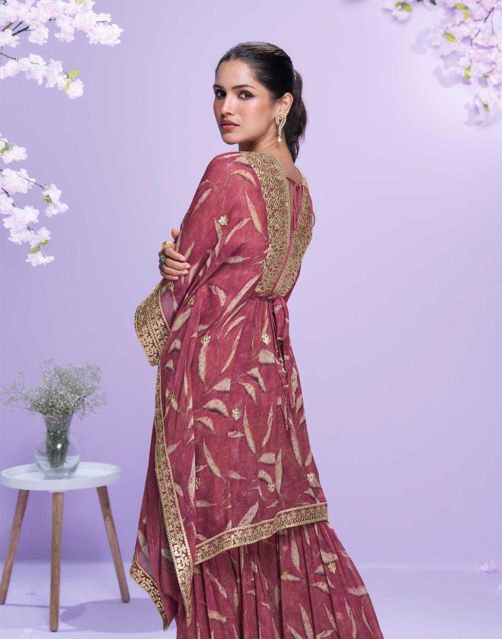 Ynf Premium Georgette KESH448 RAAHI Suits & Dresses Western Wears Festive Collections Wholesale Georgette Suit Embroidered Suits Kaftan Dresses Manufacturer- Kapda Export