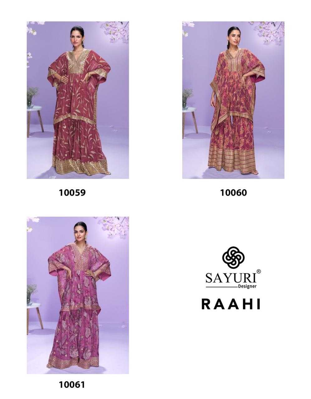Ynf Premium Georgette KESH448 RAAHI Suits & Dresses Western Wears Festive Collections Wholesale Georgette Suit Embroidered Suits Kaftan Dresses Manufacturer- Kapda Export
