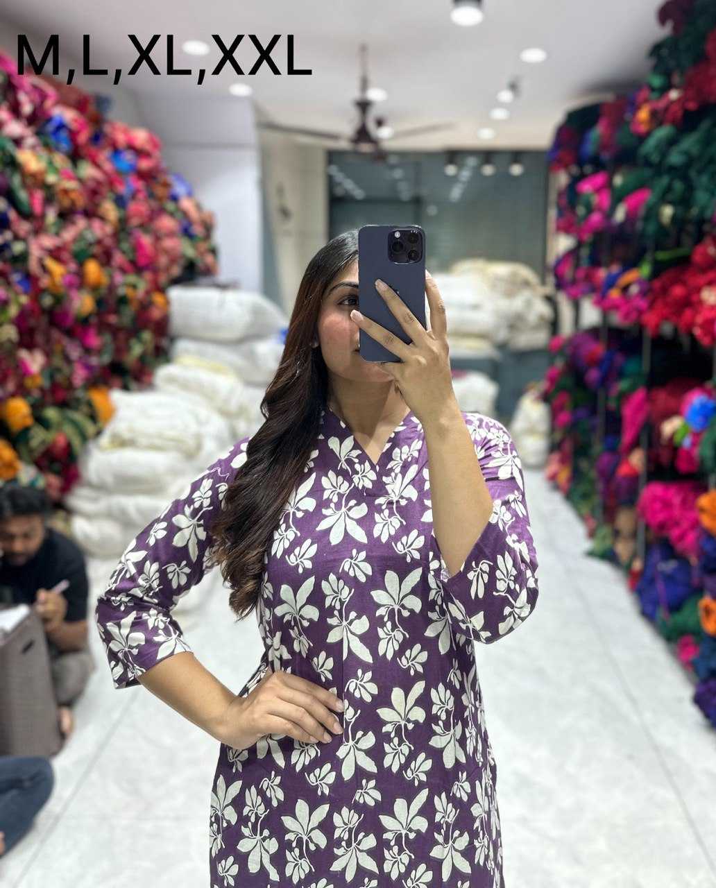 Ynf Pure Cotton KESH601 01 Kurti Wholesale Printed Kurtis Jaipuri Kurti Kurti With Pants Manufacturer- Kapda Export