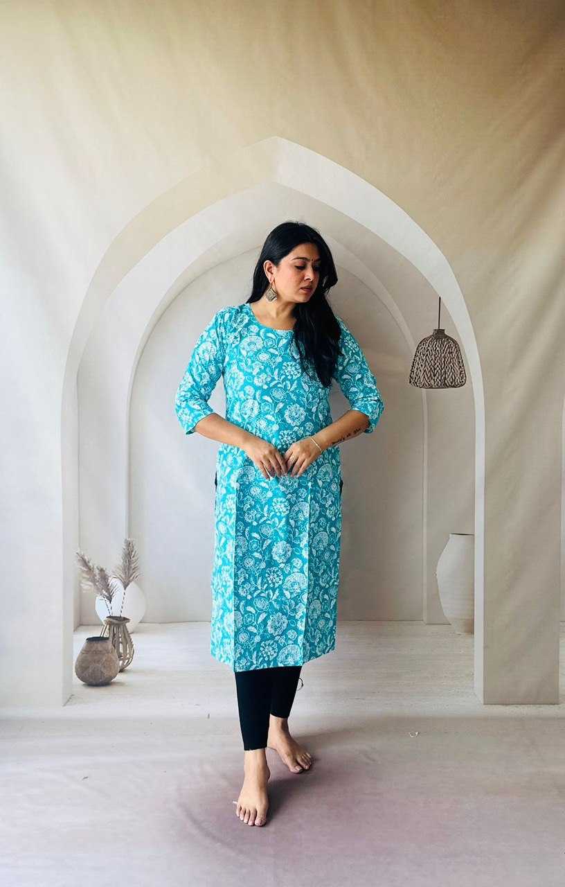 Ynf Pure Cotton KESH601 211 Kurti Wholesale Festive Kurtis Printed Kurtis Jaipuri Kurti Manufacturer- Kapda Export