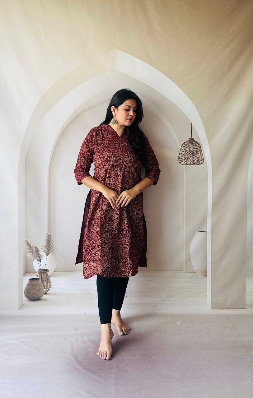 Ynf Pure Cotton KESH601 211 Kurti Wholesale Festive Kurtis Printed Kurtis Jaipuri Kurti Manufacturer- Kapda Export