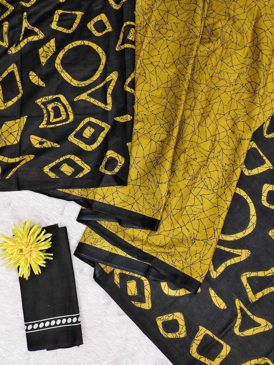 Ynf Pure Cotton RIN229 4-DIVYA Sarees Wholesale Batik Sarees Cotton Sarees Manufacturer- Kapda Export