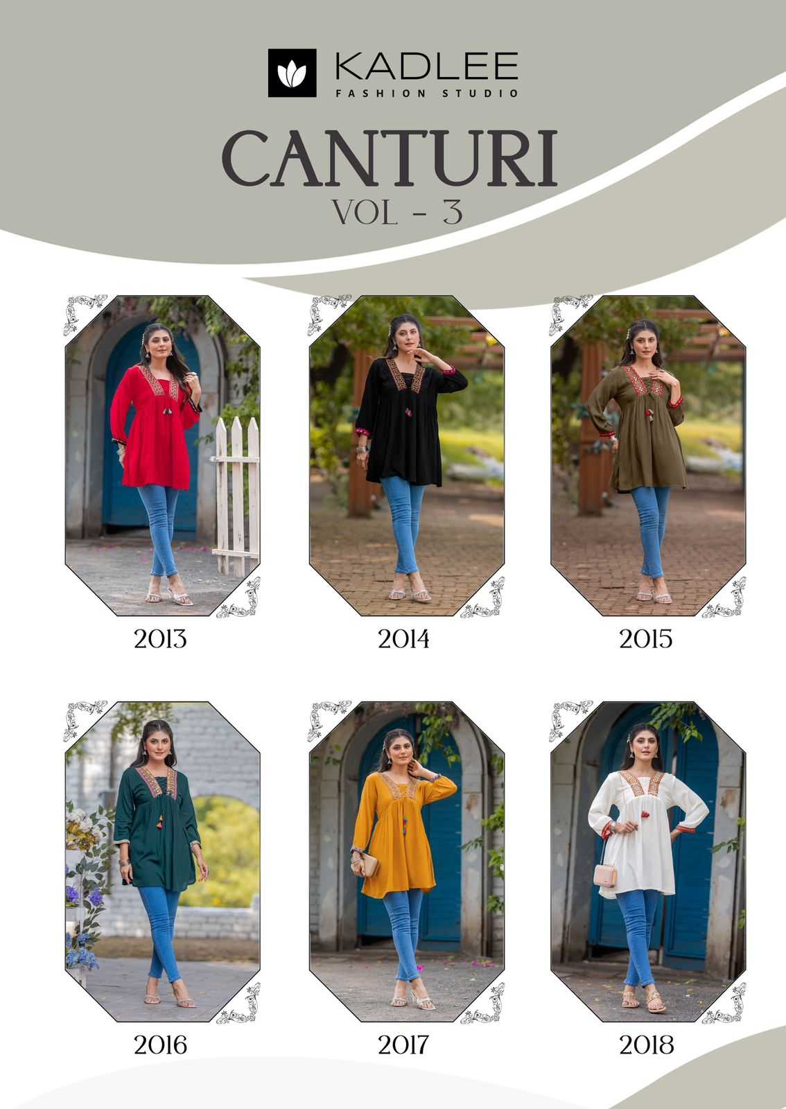 Ynf Rayon RIN190 KADLEE Centuri vol 3 Setwise Collections Wholesale Western Wear Catalogs Manufacturer- Kapda Export