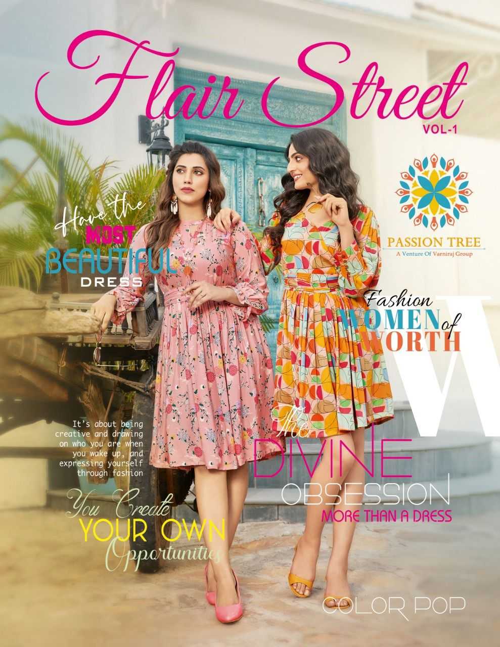 Ynf Rayon RIN190 PASSION TREE FLAIR STREET VOL.1 Setwise Collections Wholesale Gowns Catalogs Manufacturer- Kapda Export