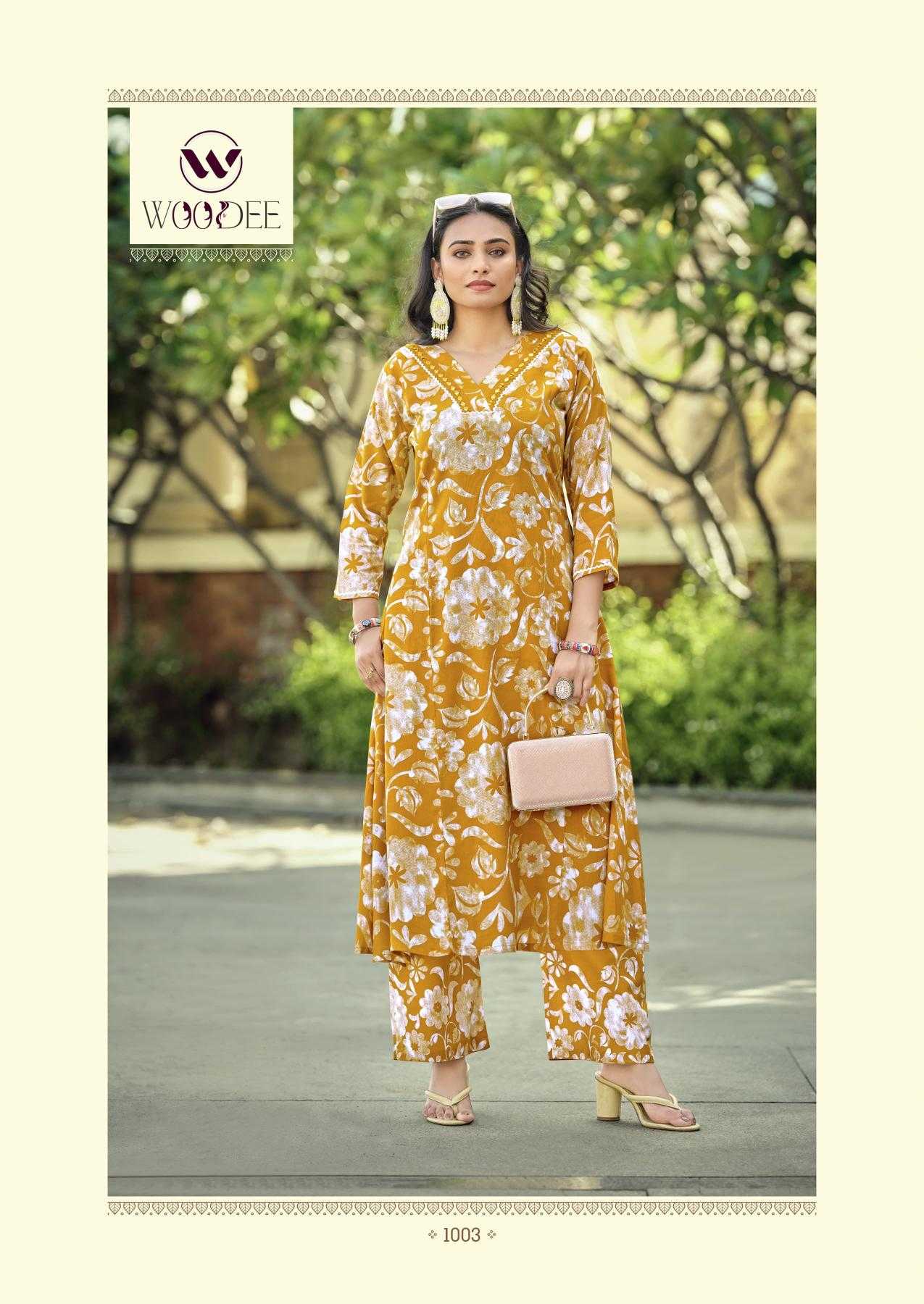 Ynf Rayon RIN190 WOODEE PAVITRA Setwise Collections Wholesale Kurtis Catalogs Manufacturer- Kapda Export