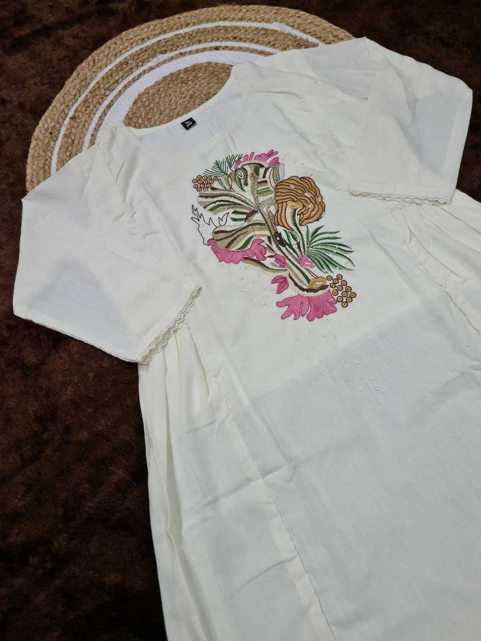 Ynf Reyon Cotton KESH529 ANUSHKA Kurti Wholesale Long Kurtis Anarkali Kurtis Embroidered Kurtis Party Wear Gown Style Kurtis Manufacturer- Kapda Export