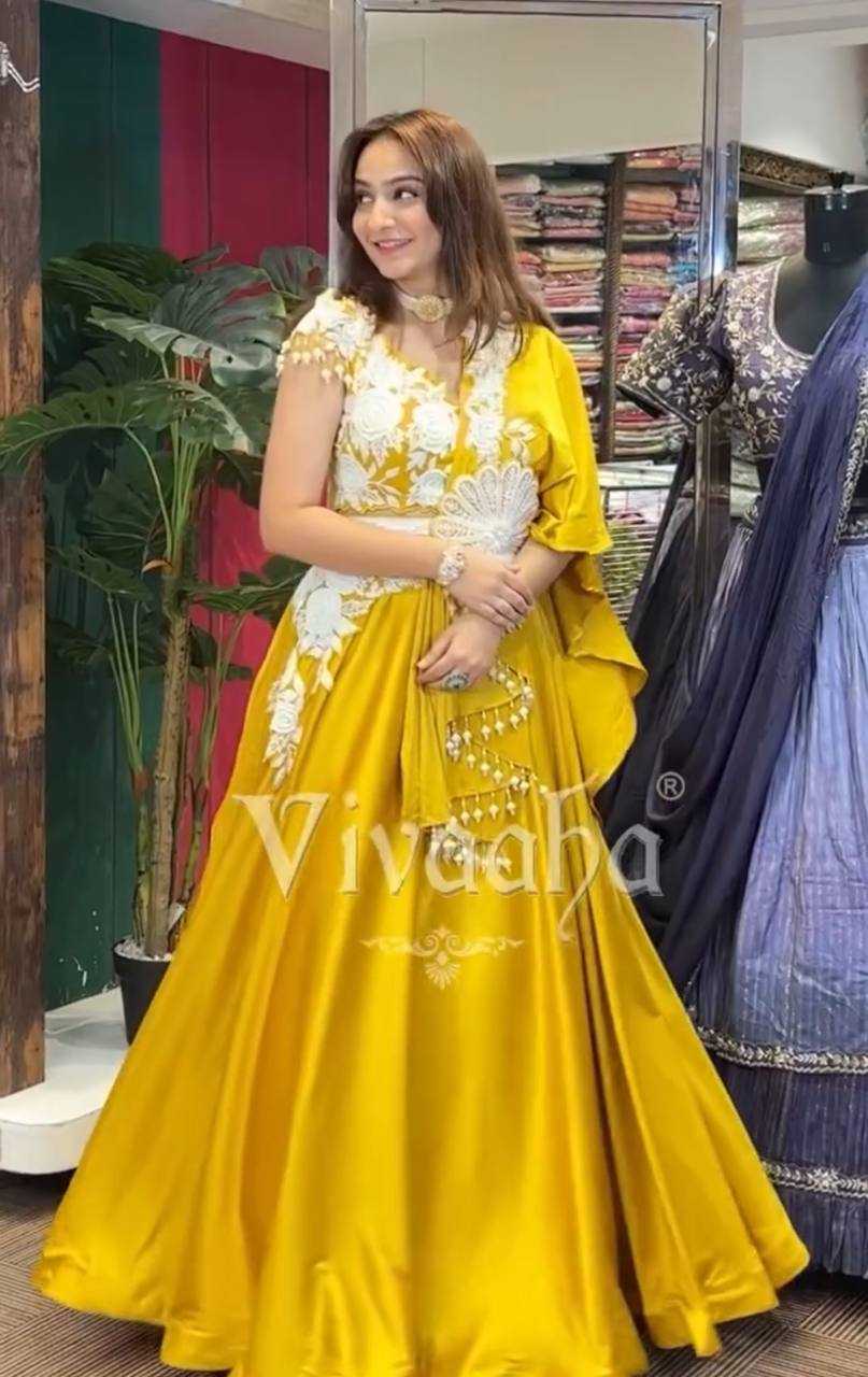 Ynf Royal Linen KESH597 05 Lehengas Wholesale Fancy Lehenga Embroidered Lehenga Lehenga For Haldi Manufacturer- Kapda Export