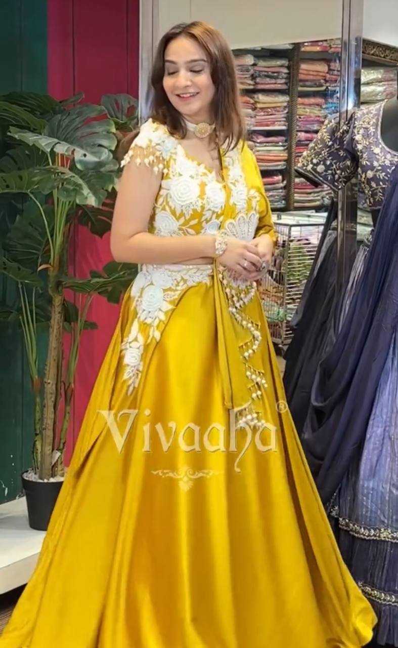Ynf Royal Linen KESH597 05 Lehengas Wholesale Fancy Lehenga Embroidered Lehenga Lehenga For Haldi Manufacturer- Kapda Export