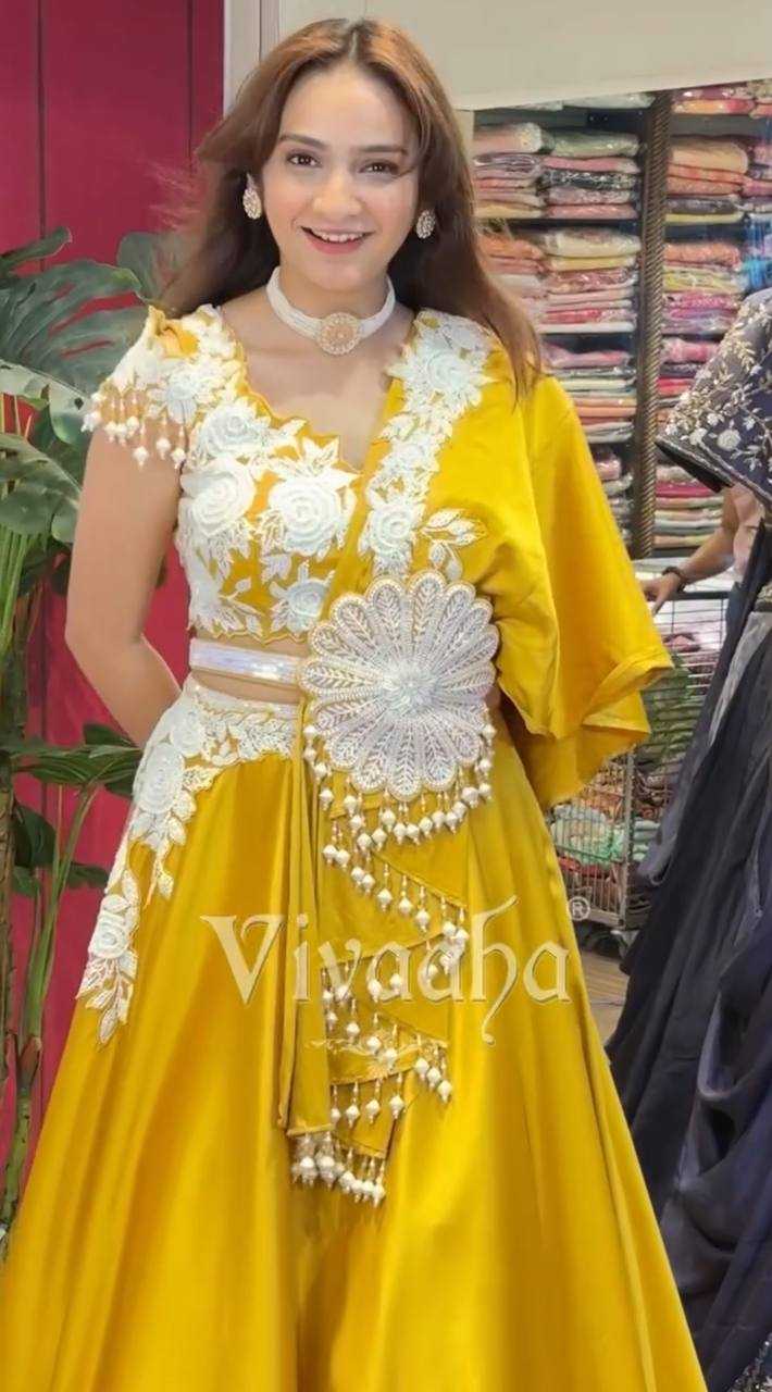 Ynf Royal Linen KESH597 05 Lehengas Wholesale Fancy Lehenga Embroidered Lehenga Lehenga For Haldi Manufacturer- Kapda Export