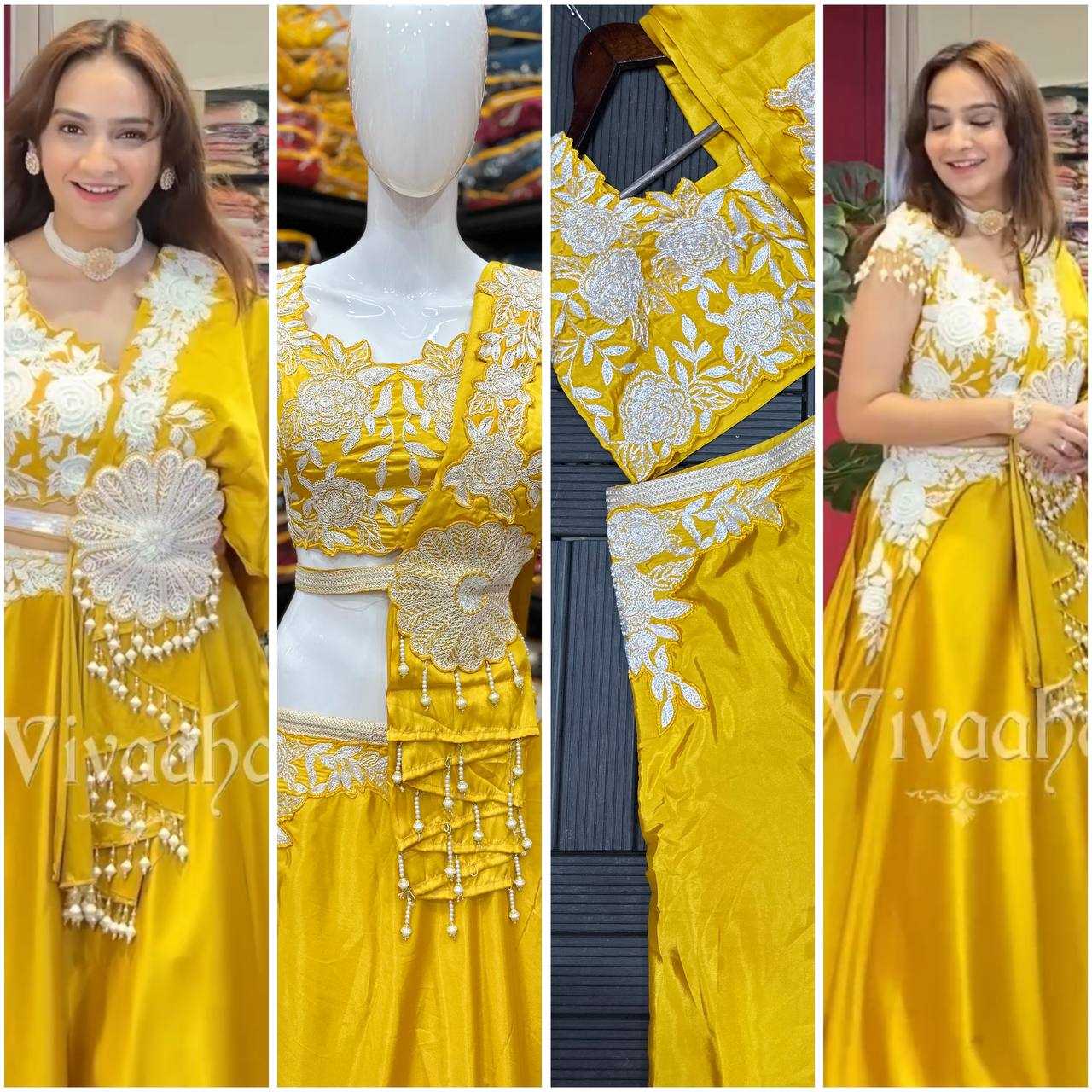 Ynf Royal Linen KESH597 05 Lehengas Wholesale Fancy Lehenga Embroidered Lehenga Lehenga For Haldi Manufacturer- Kapda Export