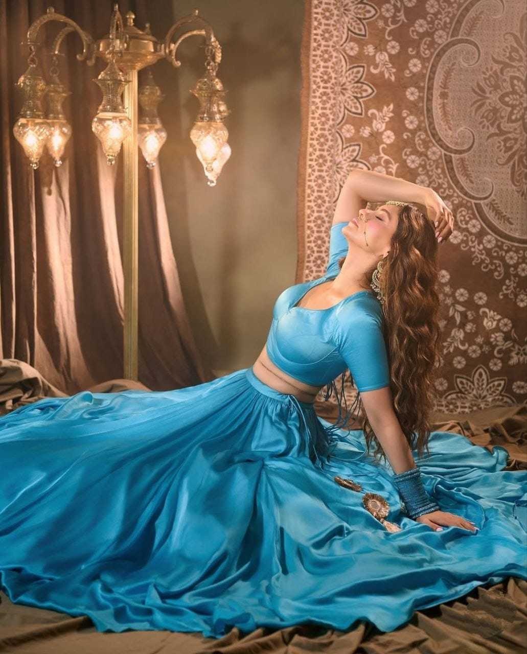 Ynf Satin RIN157 5275 Lehengas Plus Size Collections Wholesale Designer Lehenga Satin Lehenga Blue Lehenga Manufacturer- Kapda Export