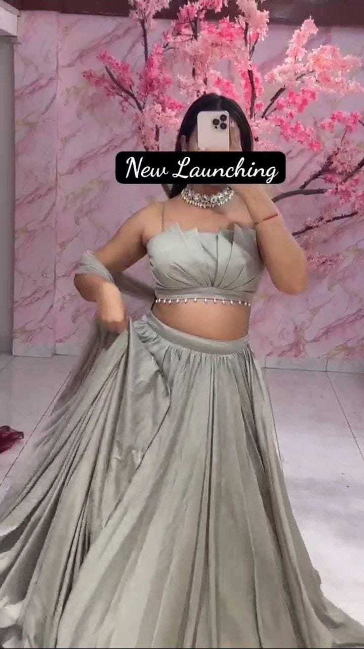 Ynf Satin RIN157 LEHENGA-01 Lehengas Plus Size Collections Wholesale Designer Lehenga Handloom Lehenga Satin Lehenga Manufacturer- Kapda Export