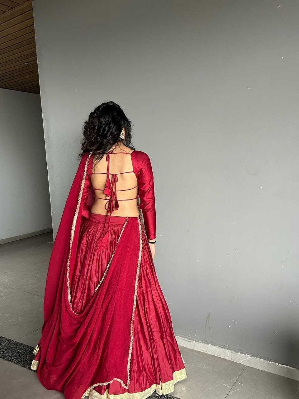 Ynf Satin RIN157 NAVRATRI NIGHTS-29 Lehengas Festive Collections Plus Size Collections Wholesale Satin Lehenga Red Lehenga Navratri Chaniya Choli Manufacturer- Kapda Export