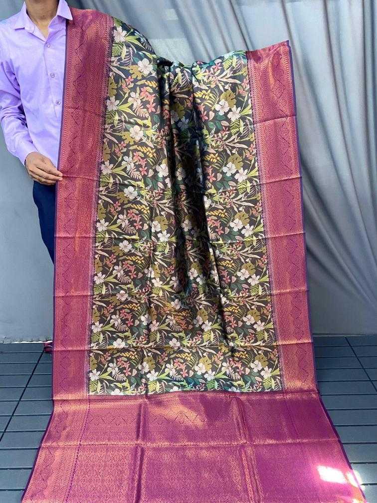 Ynf Silk KESH249 NIHARIKA Silk Sarees Wholesale Pattu Sarees Printed Silk Saree Designer Silk Sarees Manufacturer- Kapda Export