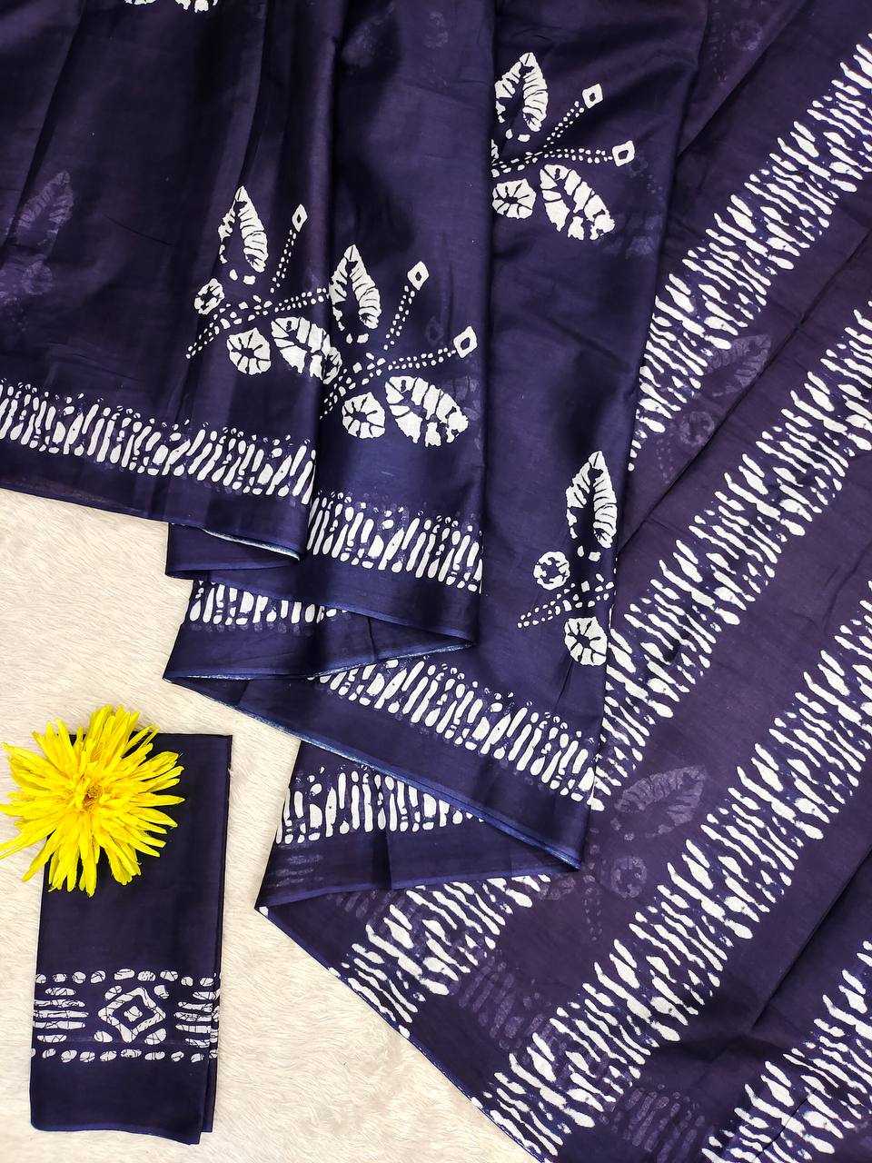 Ynf Soft Cotton RIN229 6-BRINDA Sarees Wholesale Printed Sarees Batik Sarees Manufacturer- Kapda Export