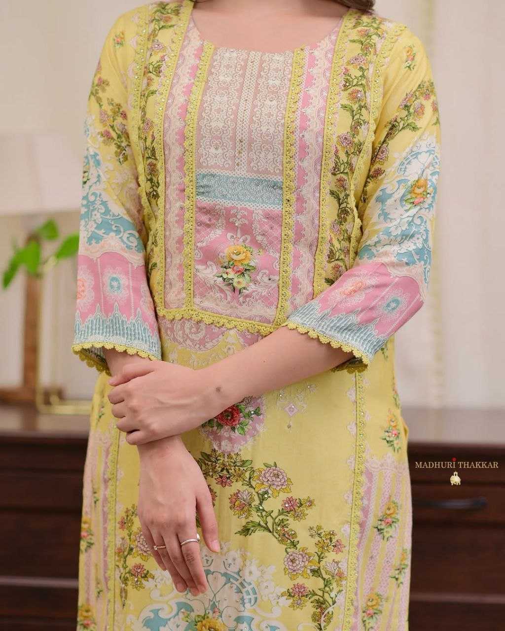 Ynf Soft Silk KESH602 SOFT LOOM Suits & Dresses Wholesale Printed Suits Party wear suits Yellow Salwar Suit Manufacturer- Kapda Export