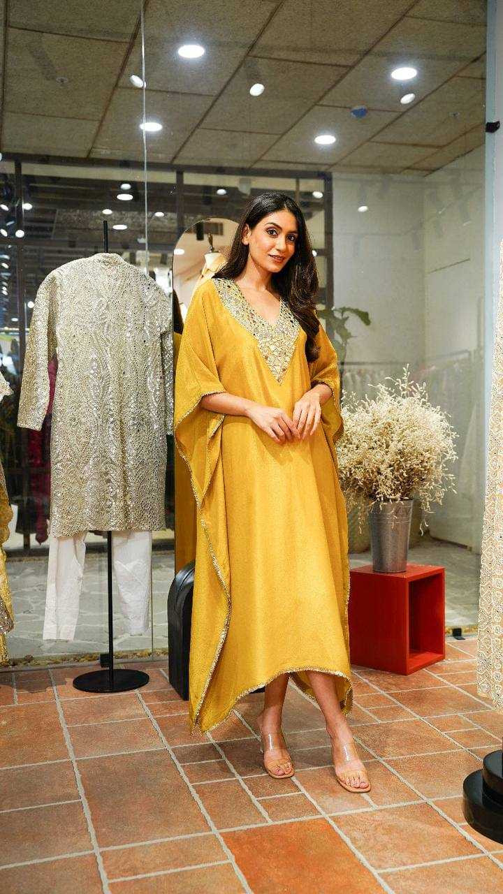 Ynf Tabby Silk KESH531 1046 Kurti Wholesale Mirror Work Kurti Embroidered Kurtis Kaftan Kurtis Manufacturer- Kapda Export