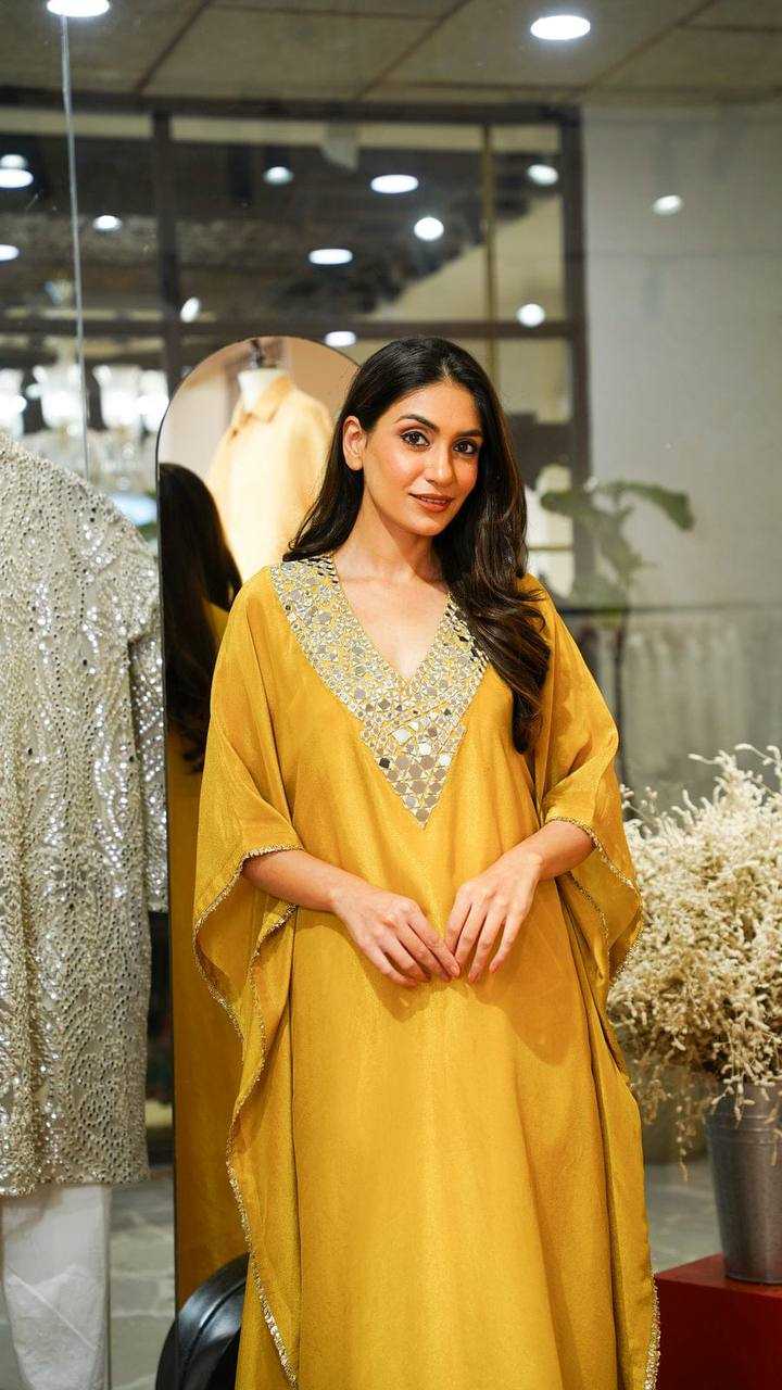 Ynf Tabby Silk KESH531 1046 Kurti Wholesale Mirror Work Kurti Embroidered Kurtis Kaftan Kurtis Manufacturer- Kapda Export