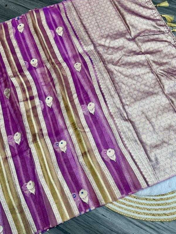 Ynf Tissue Silk KESH484 SUMMER HEAT Silk Sarees Wholesale Banarasi Silk Sarees Brocade Sarees Zari Border Silk Sarees Manufacturer- Kapda Export