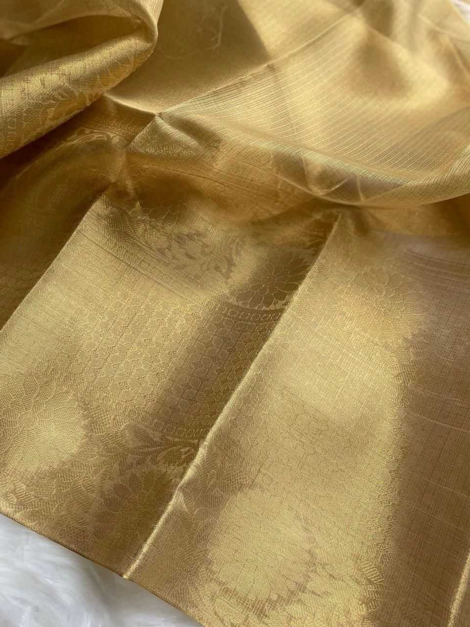 Ynf Tissue Silk RIN118 GOLDI Silk Sarees Wedding Collections Wholesale Kota Sarees Designer Silk Sarees Haldi Outfits Manufacturer- Kapda Export