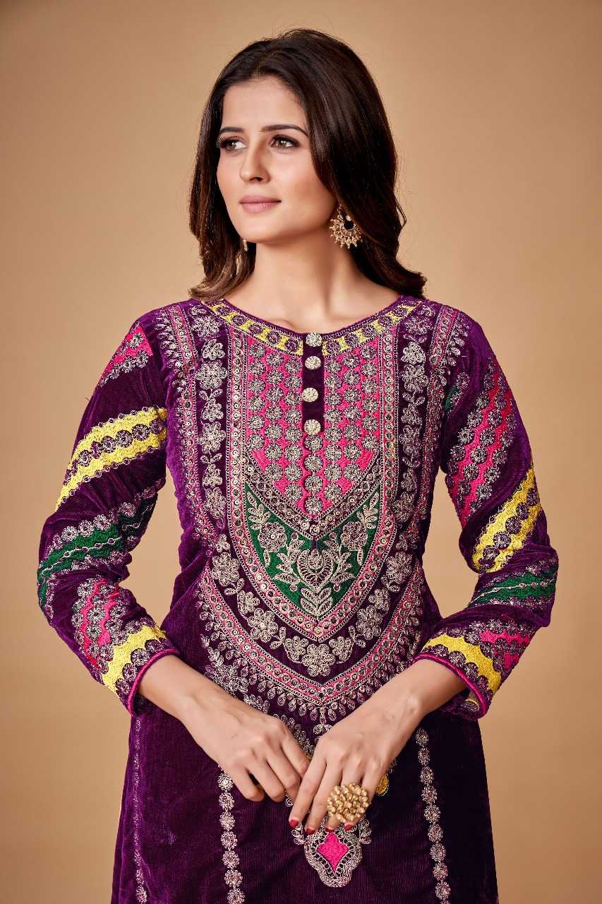 Ynf Velvet RIN197 342 342 Suits & Dresses Wholesale Party wear suits Bridal Suits Designer Suits Manufacturer- Kapda Export