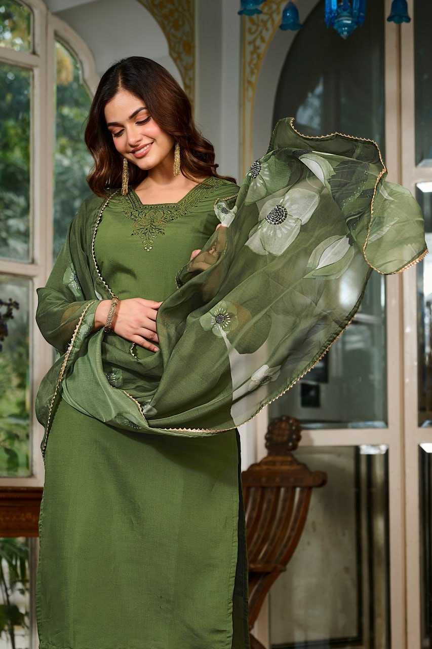 Ynf Viscose Chanderi KESH595 125 Kurti Wholesale Ladies Kurti Fancy Kurti Embroidered Kurtis Manufacturer- Kapda Export