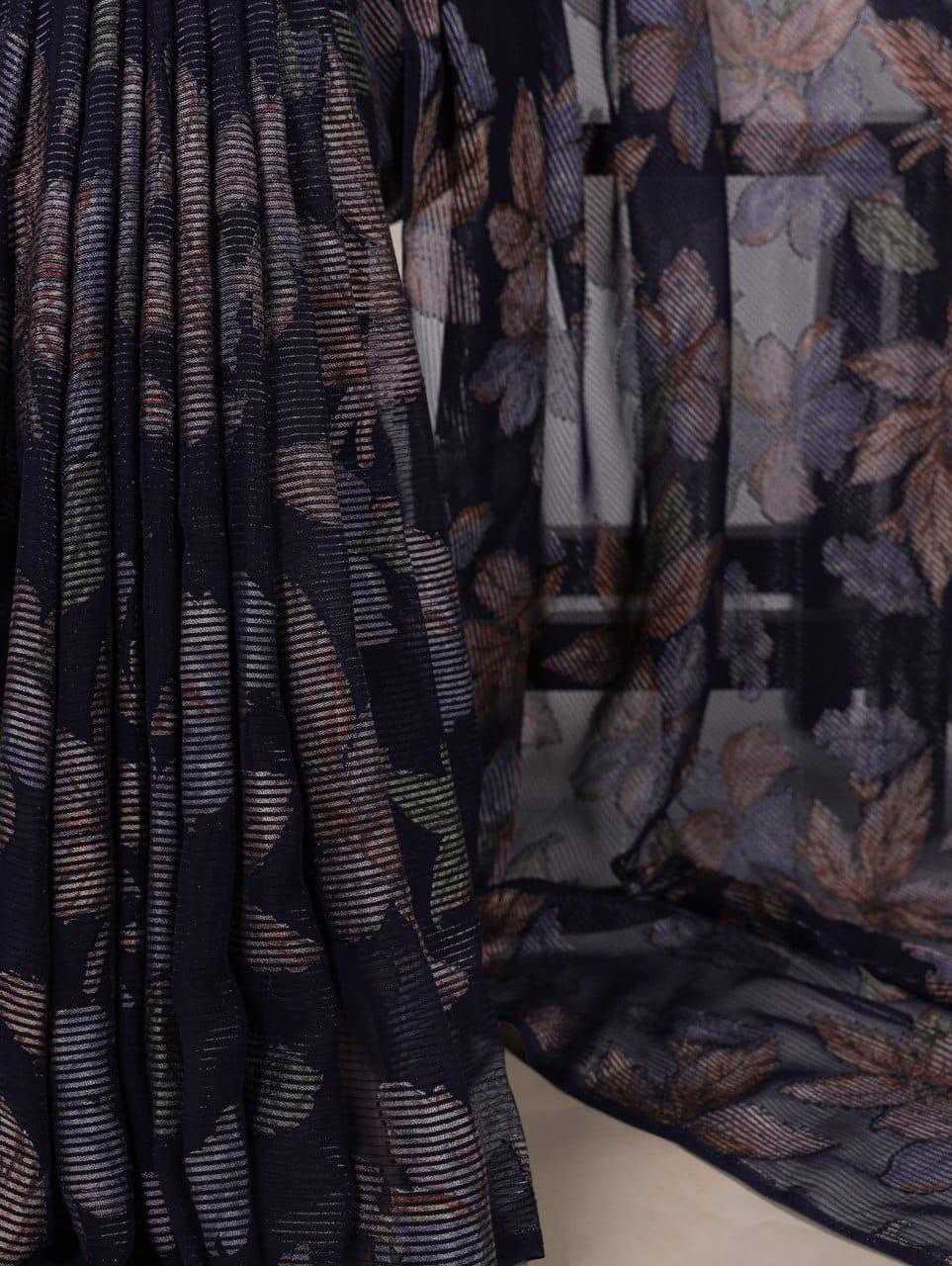 Ynf Viscose KESH416 LNB ALARA 7052 Sarees Wholesale Designer Sarees Brasso Sarees Floral Sarees Manufacturer- Kapda Export