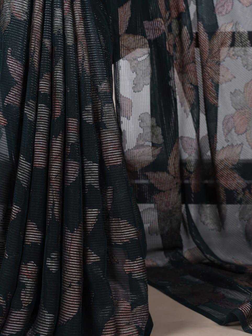 Ynf Viscose KESH416 LNB ALARA 7052 Sarees Wholesale Designer Sarees Brasso Sarees Floral Sarees Manufacturer- Kapda Export