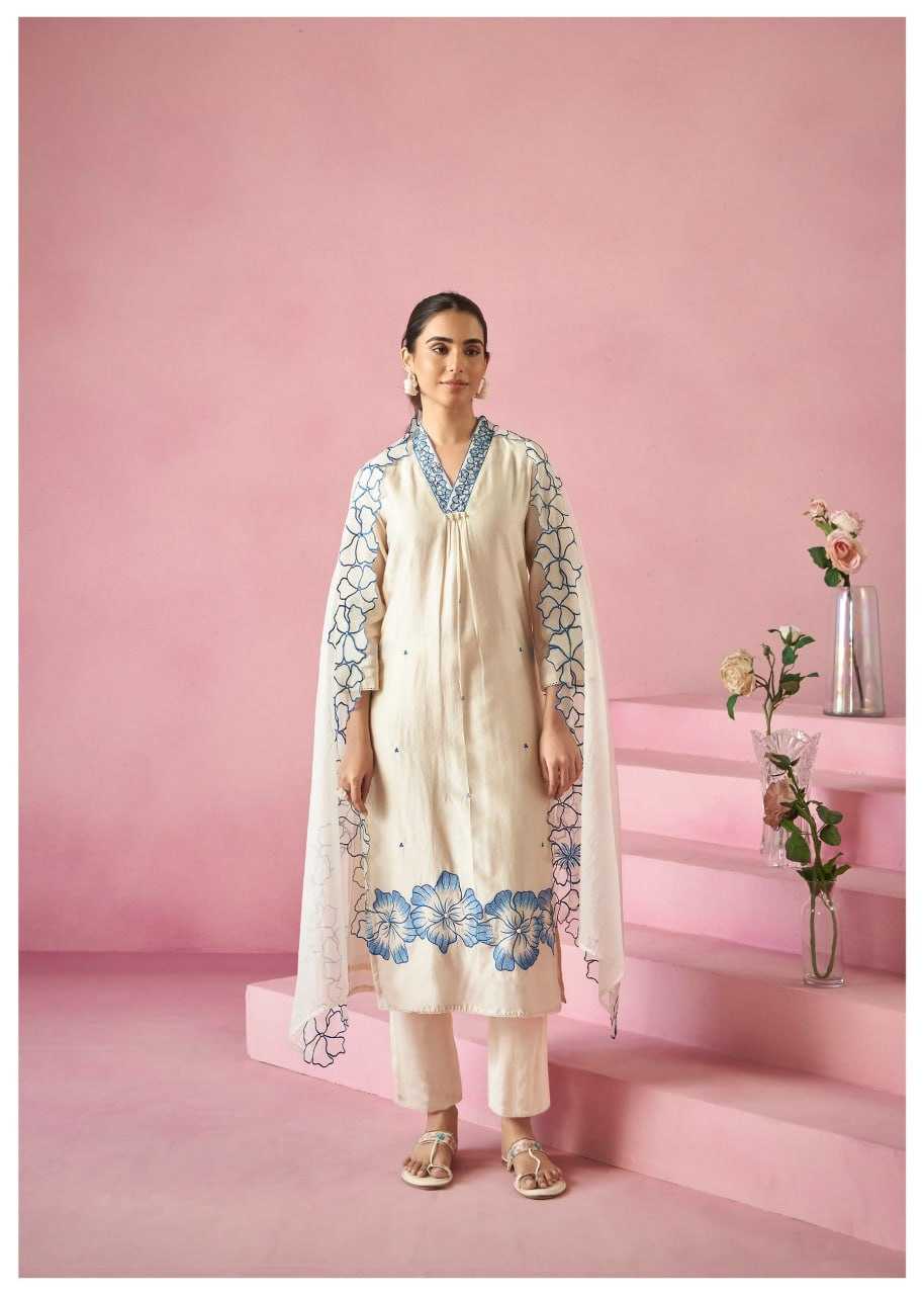 Ynf Viscose Rayon KESH595 126 Kurti Wholesale Rayon Kurtis Embroidered Kurtis White Kurtis Manufacturer- Kapda Export
