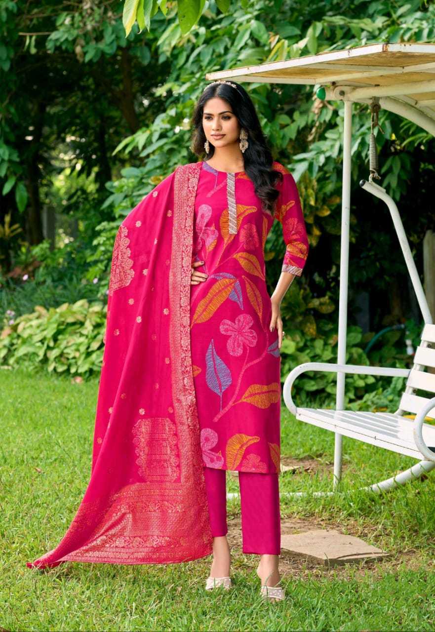 Ynf Chanderi Soft RIN190 SUBHASH SAREES CHINMAYI Setwise Collections Wholesale Kurtis Catalogs Manufacturer- Kapda Export