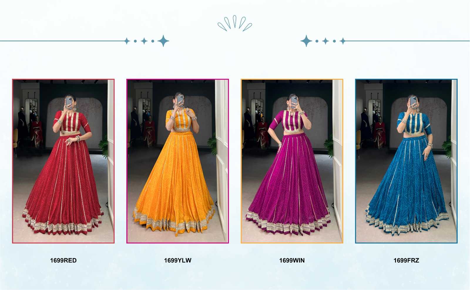Ynf Chiffon KESH530 HETAL Lehengas Wedding Collections Wholesale Gota Patti Lehenga Sequins Lehenga Sangeet Outfits Manufacturer- Kapda Export