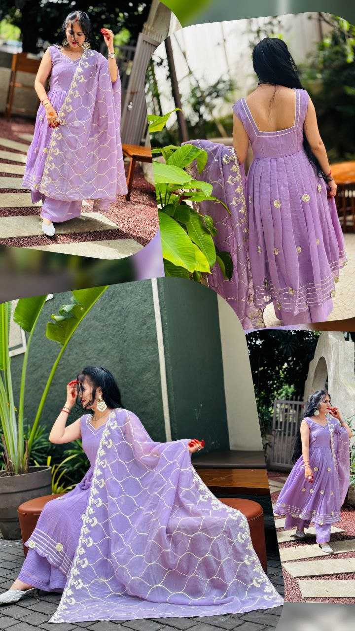 Ynf Chiffon KESH538 1211 Kurti Wholesale Anarkali Kurtis Gota Patti Kurtis Kurti With Palazzo Manufacturer- Kapda Export