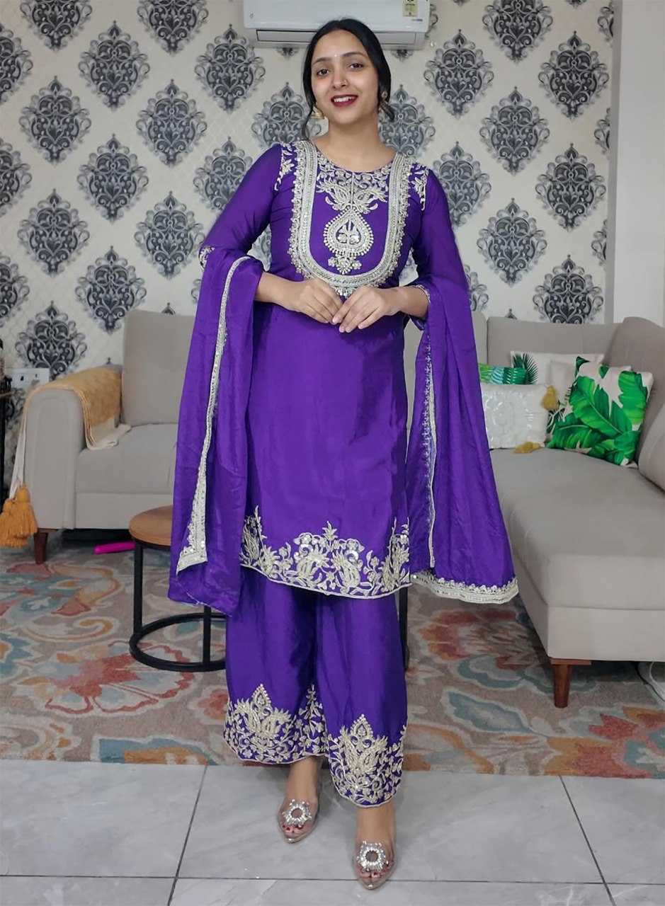 Ynf Chinon KESH334 Reema Kurti Wholesale Embroidered Kurtis Printed Silk Kurti Kurti With Pants Manufacturer- Kapda Export