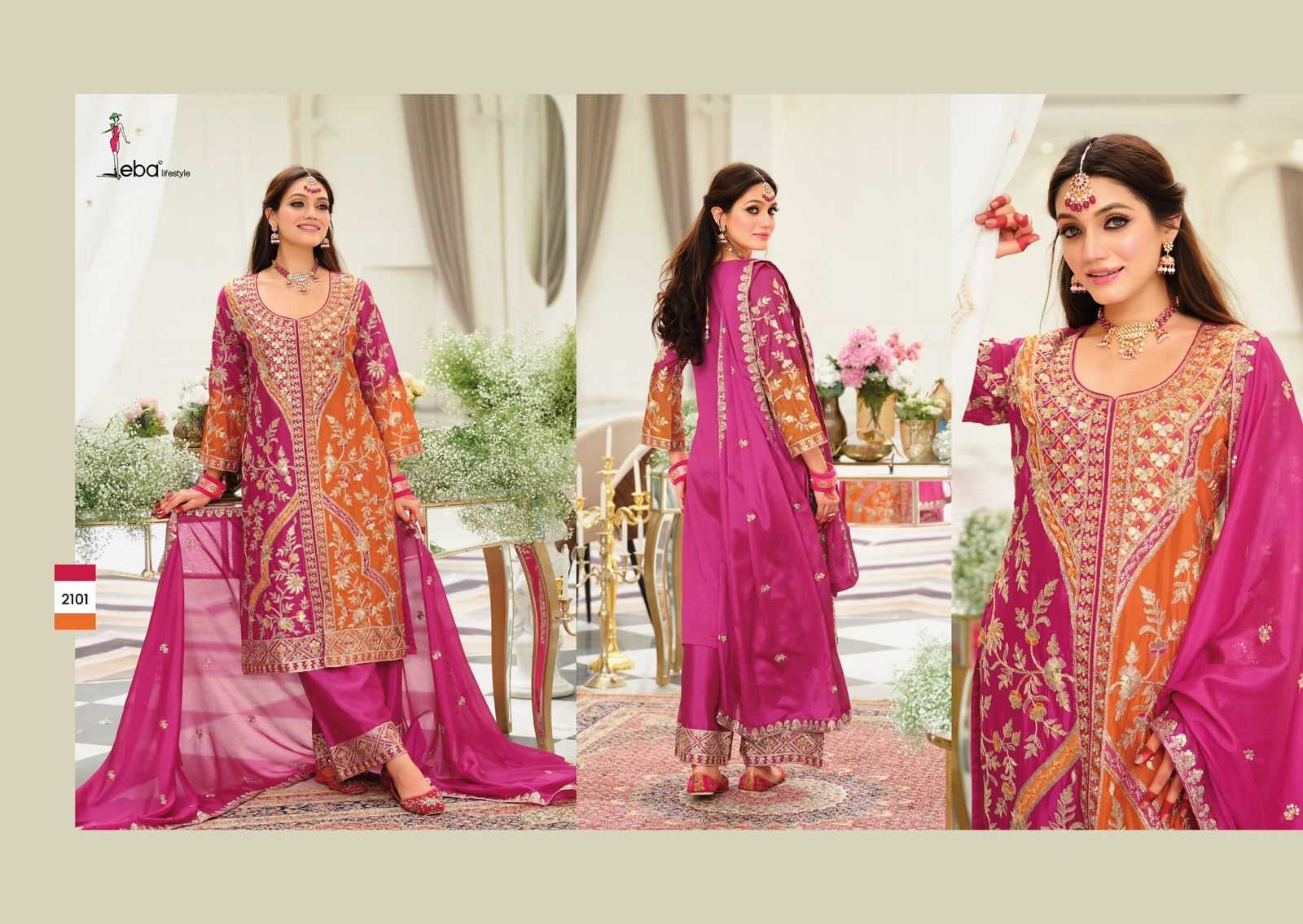 Ynf Chinon KESH530 Eba Vibara Suits & Dresses Wholesale Ladies Suits Embroidery Suits Wedding Suits Bridal Suits Manufacturer- Kapda Export