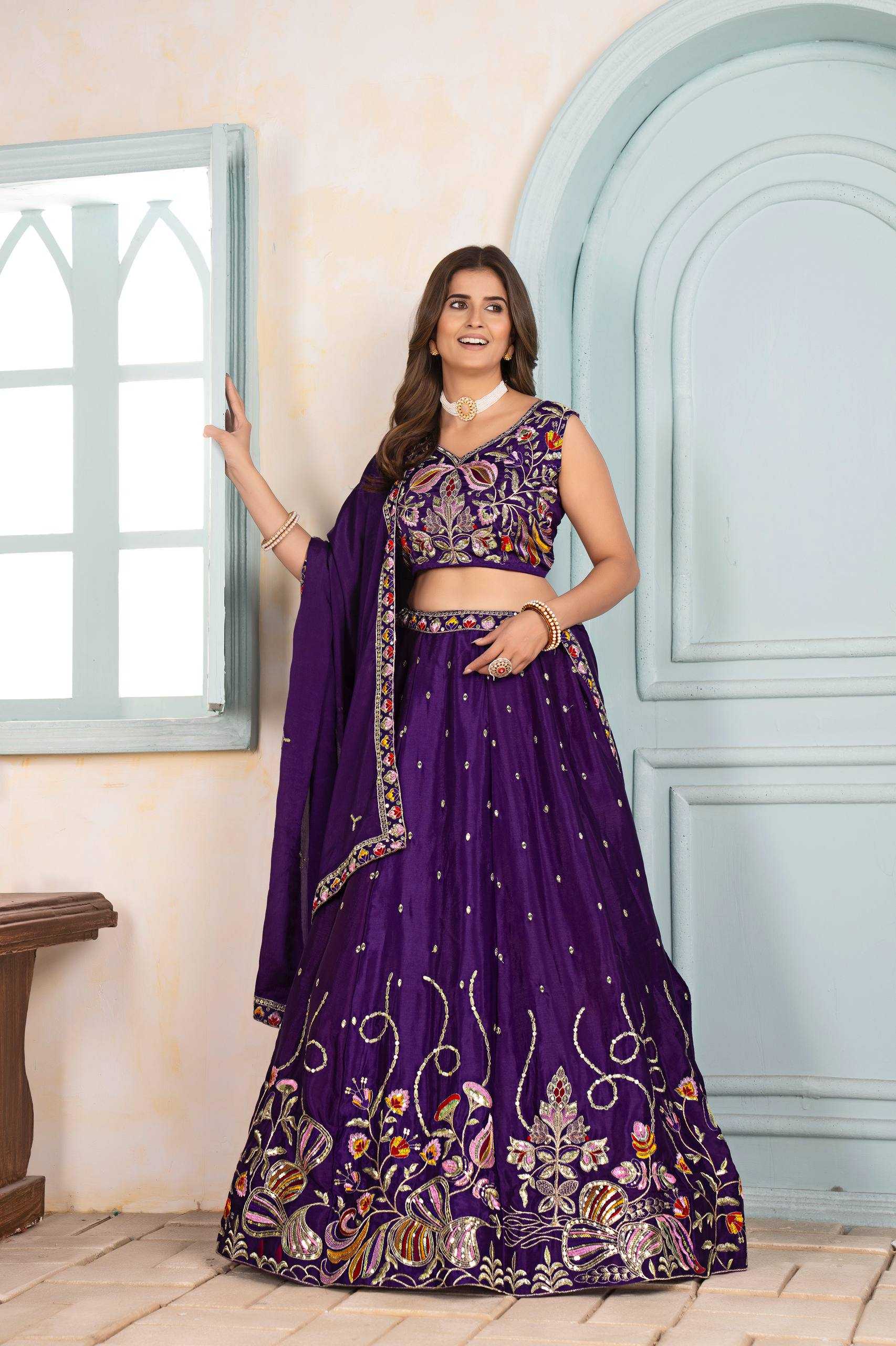 Ynf Chinon KESH533 ON5125 Lehengas Wedding Collections Wholesale Designer Lehenga Embroidered Lehenga Sangeet Outfits Manufacturer- Kapda Export