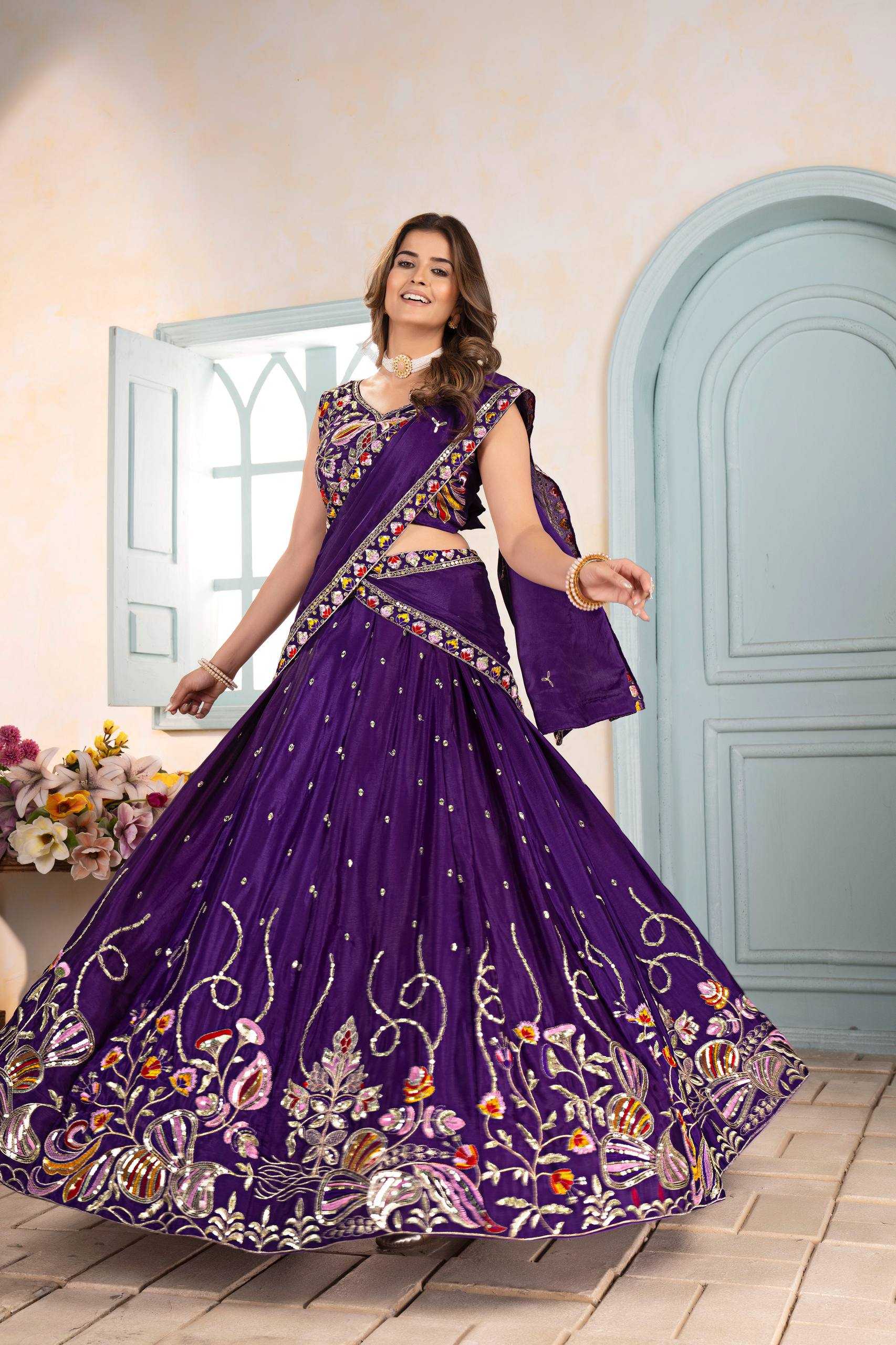 Ynf Chinon KESH533 ON5125 Lehengas Wedding Collections Wholesale Designer Lehenga Embroidered Lehenga Sangeet Outfits Manufacturer- Kapda Export