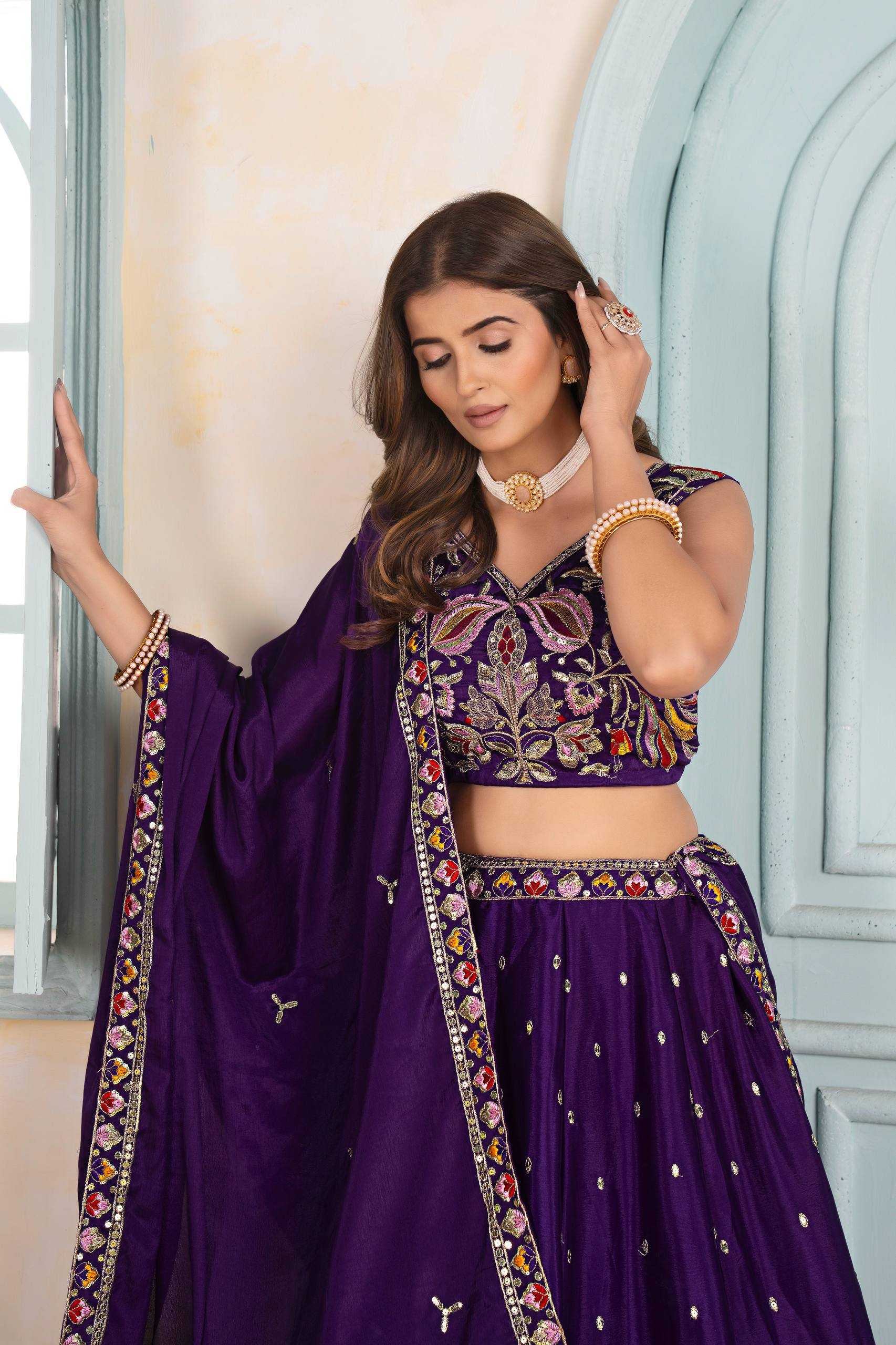 Ynf Chinon KESH533 ON5125 Lehengas Wedding Collections Wholesale Designer Lehenga Embroidered Lehenga Sangeet Outfits Manufacturer- Kapda Export