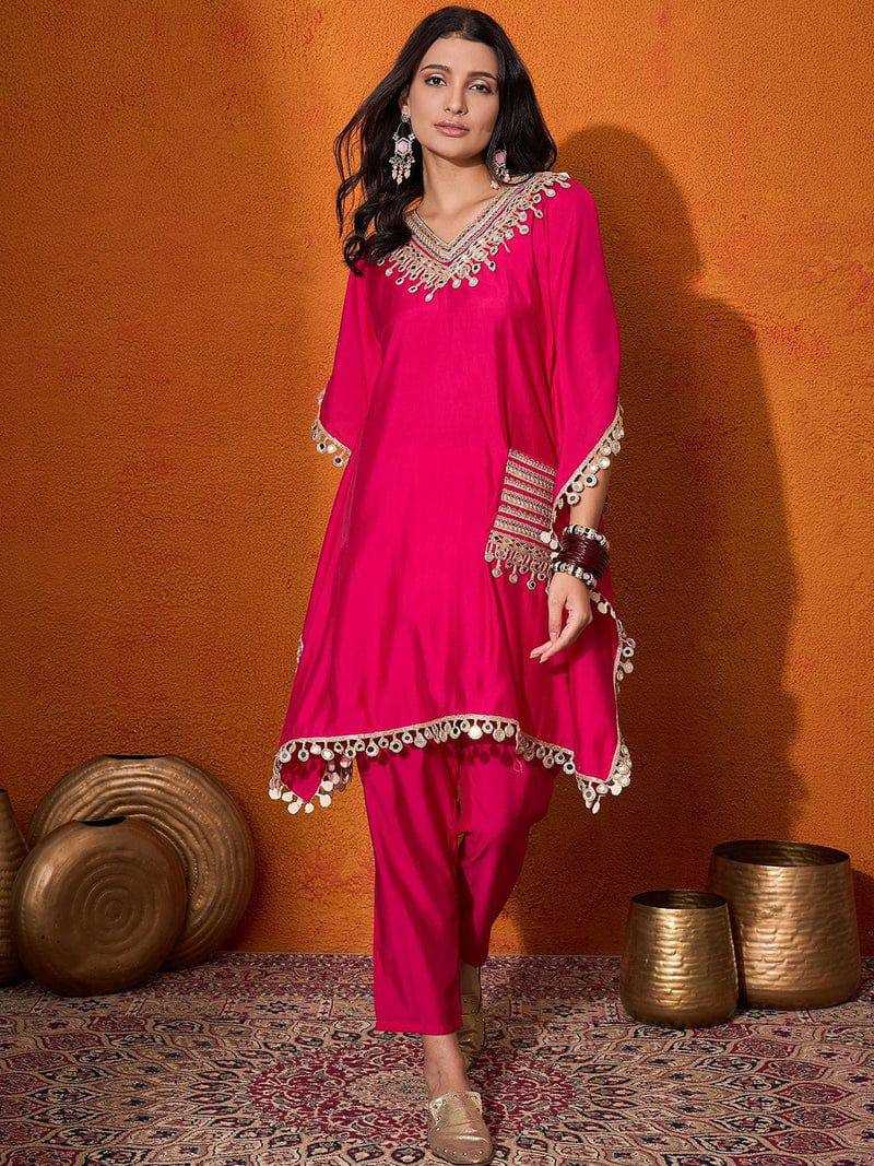 Ynf Chinon Silk KESH531 1050 Suits & Dresses Wholesale Designer dresses Party Wear Dresses Kaftan Dresses Manufacturer- Kapda Export
