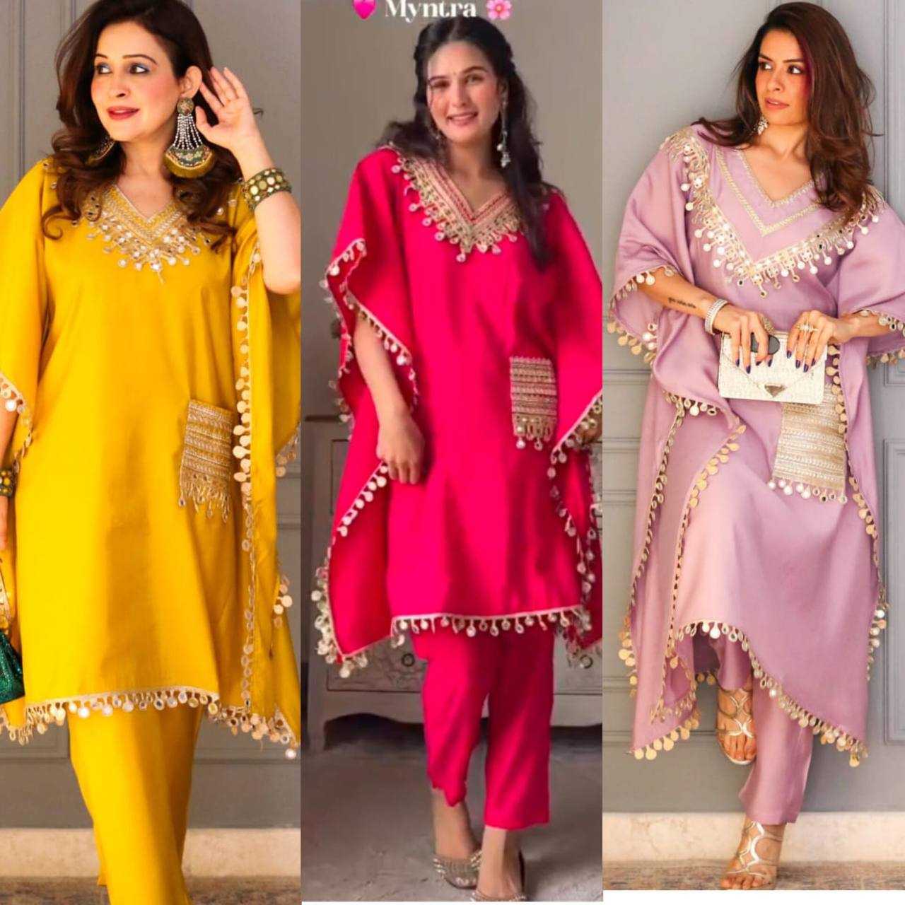 Ynf Chinon Silk KESH531 1050 Suits & Dresses Wholesale Designer dresses Party Wear Dresses Kaftan Dresses Manufacturer- Kapda Export