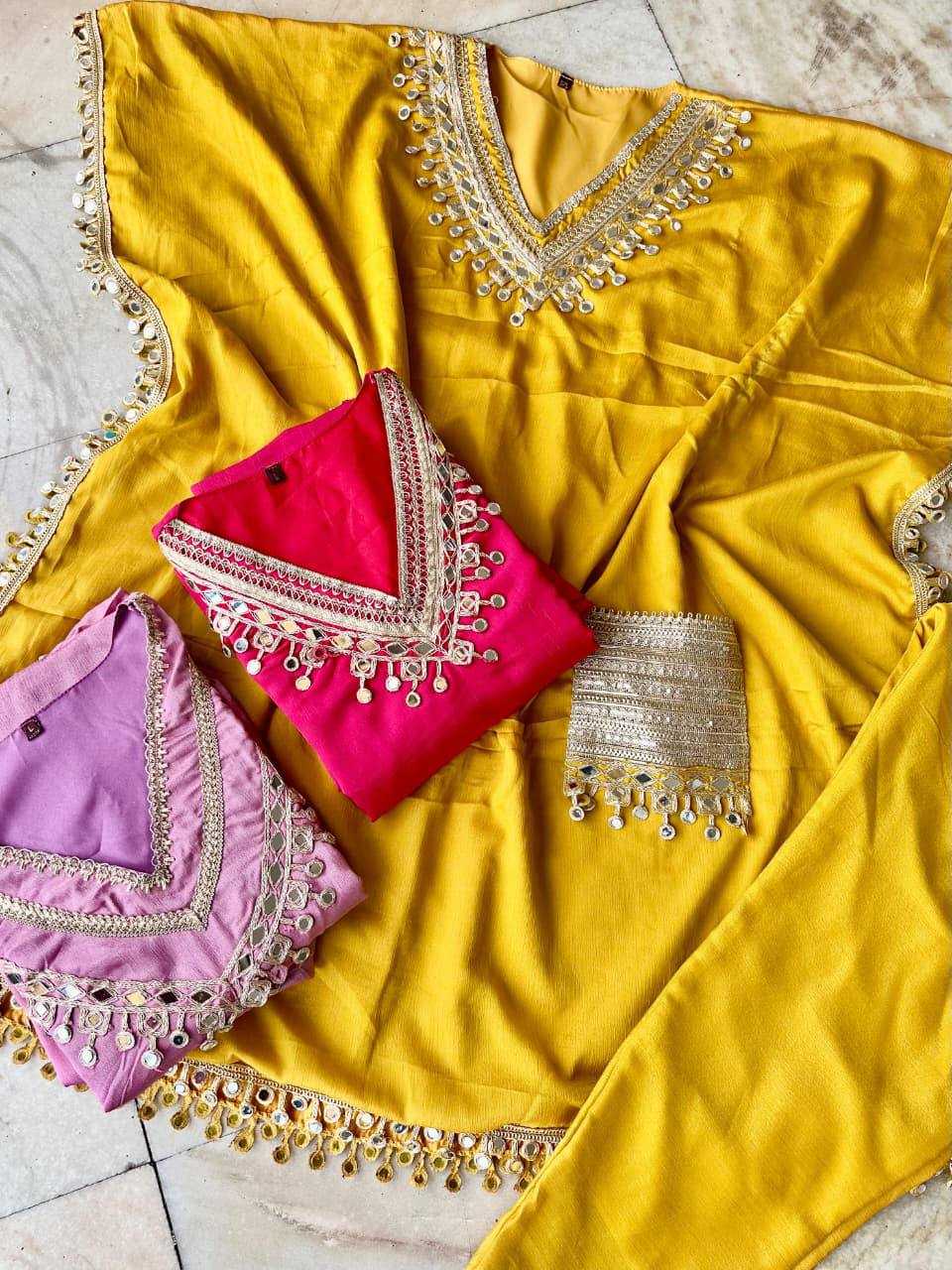 Ynf Chinon Silk KESH531 1050 Suits & Dresses Wholesale Designer dresses Party Wear Dresses Kaftan Dresses Manufacturer- Kapda Export