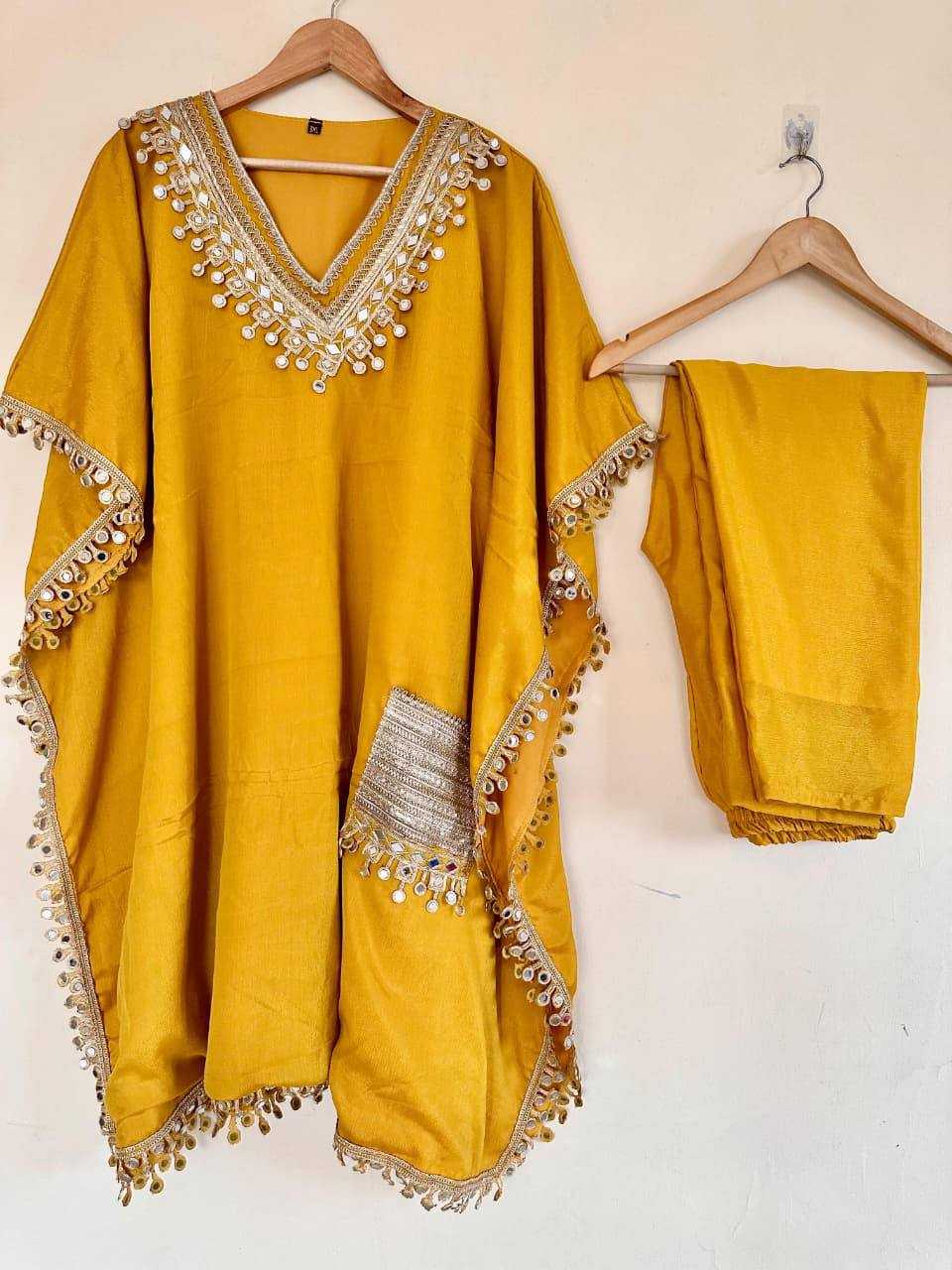 Ynf Chinon Silk KESH531 1050 Suits & Dresses Wholesale Designer dresses Party Wear Dresses Kaftan Dresses Manufacturer- Kapda Export